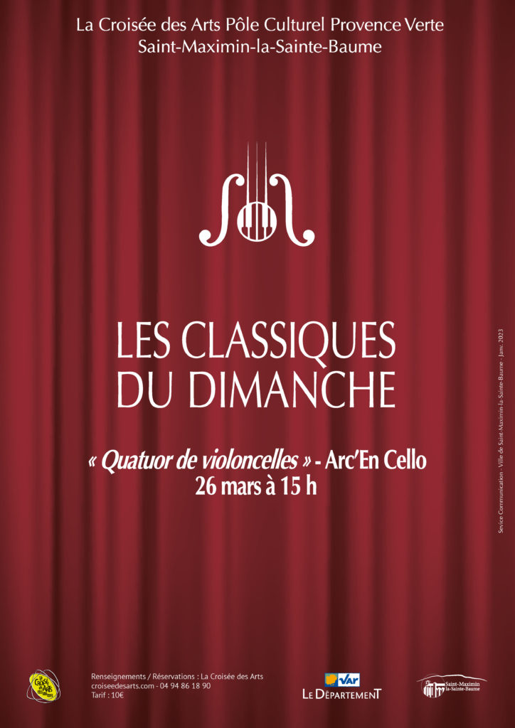 Arc'En Cello - Les Classiques du Dimanche @ La Croisée des Arts