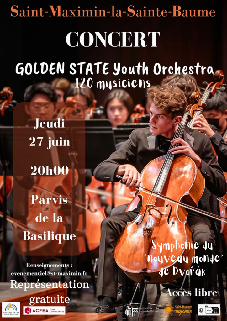 Concert Golden State Youth Orchestra @ Pavis de la Basilique