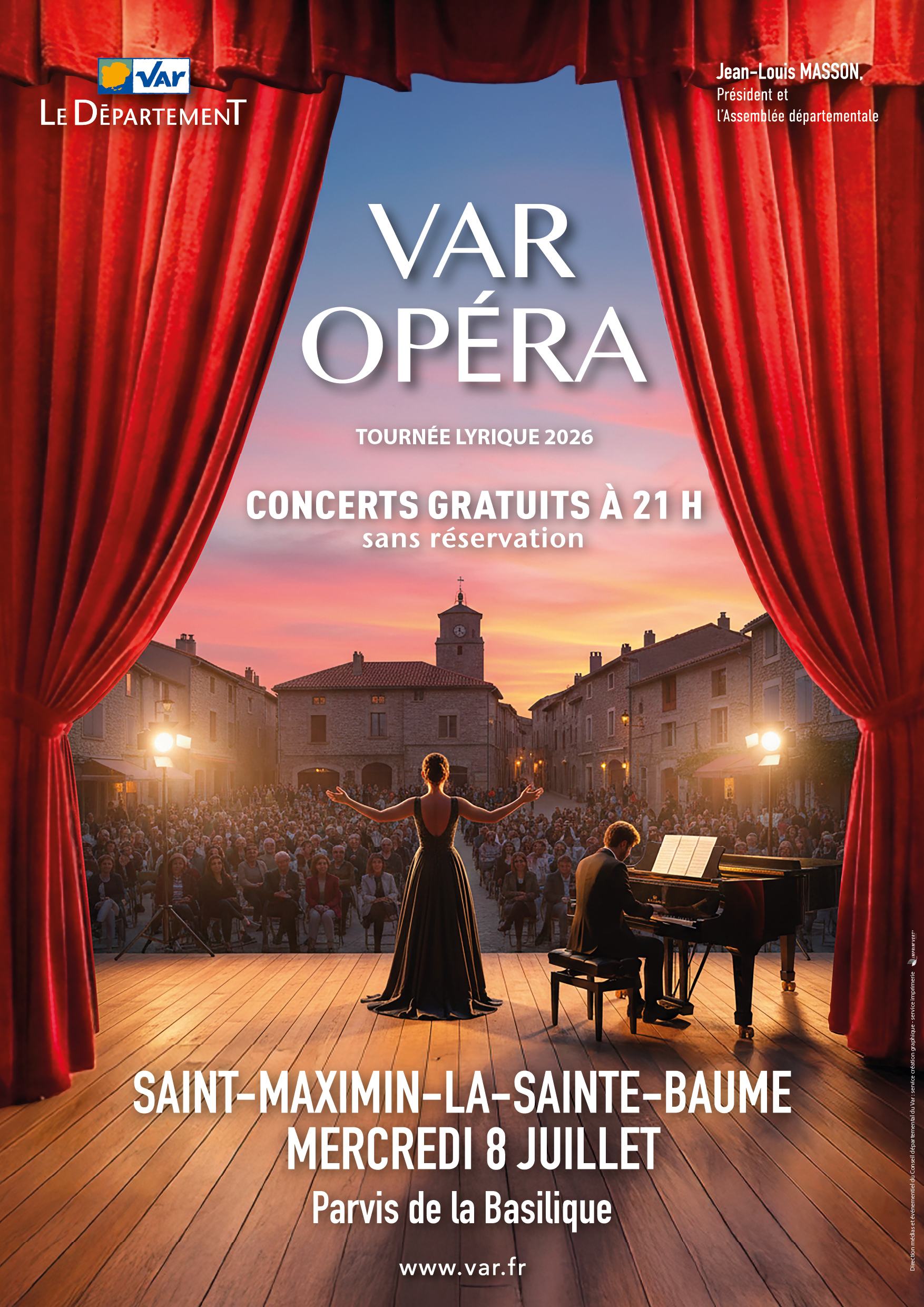 Var opéra - Tournée lyrique 2026 - Concert gratuit @ Parvis Charles II d'Anjou