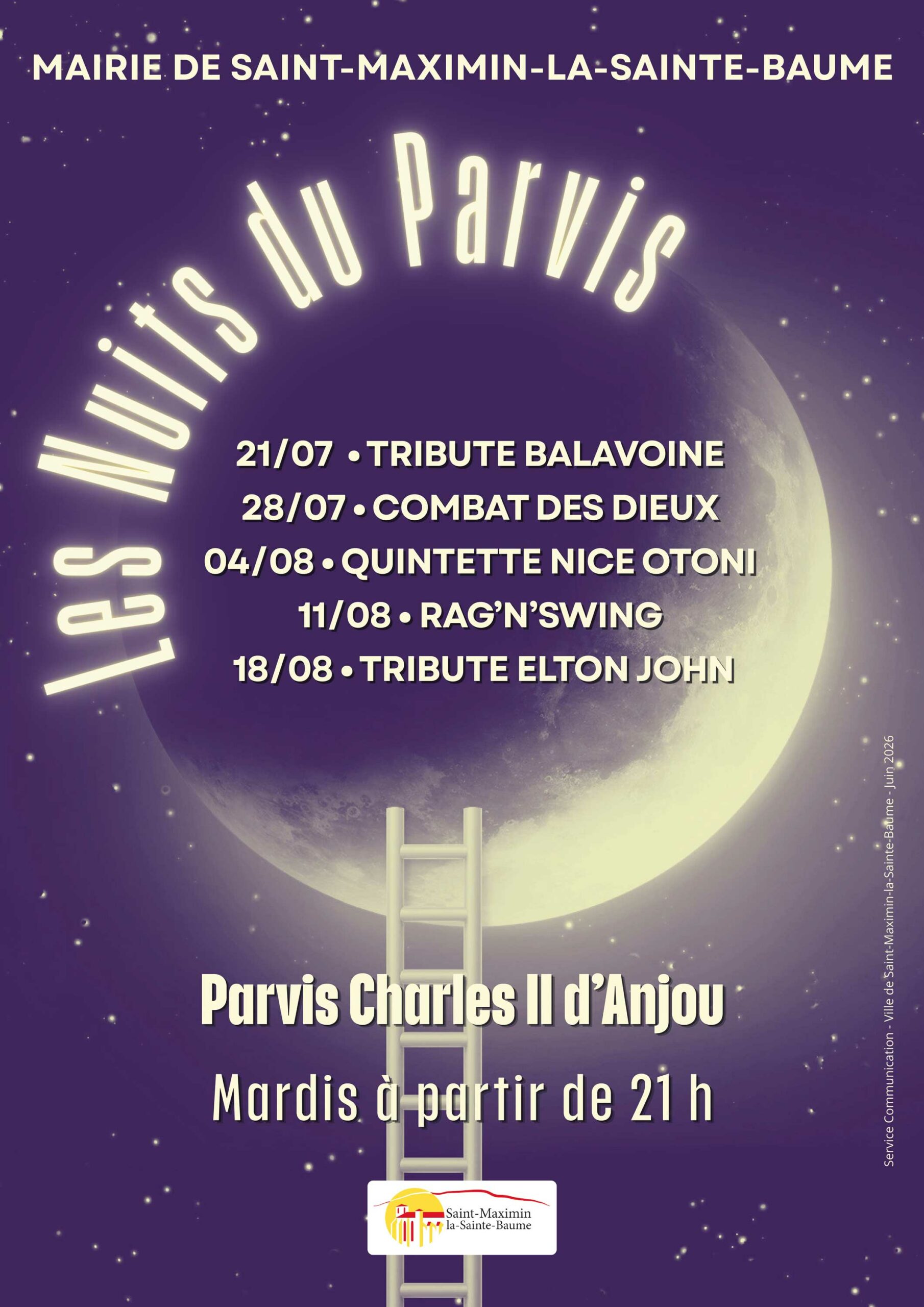 Les Nuits du Parvis @ Parvis Charles II d'Anjou