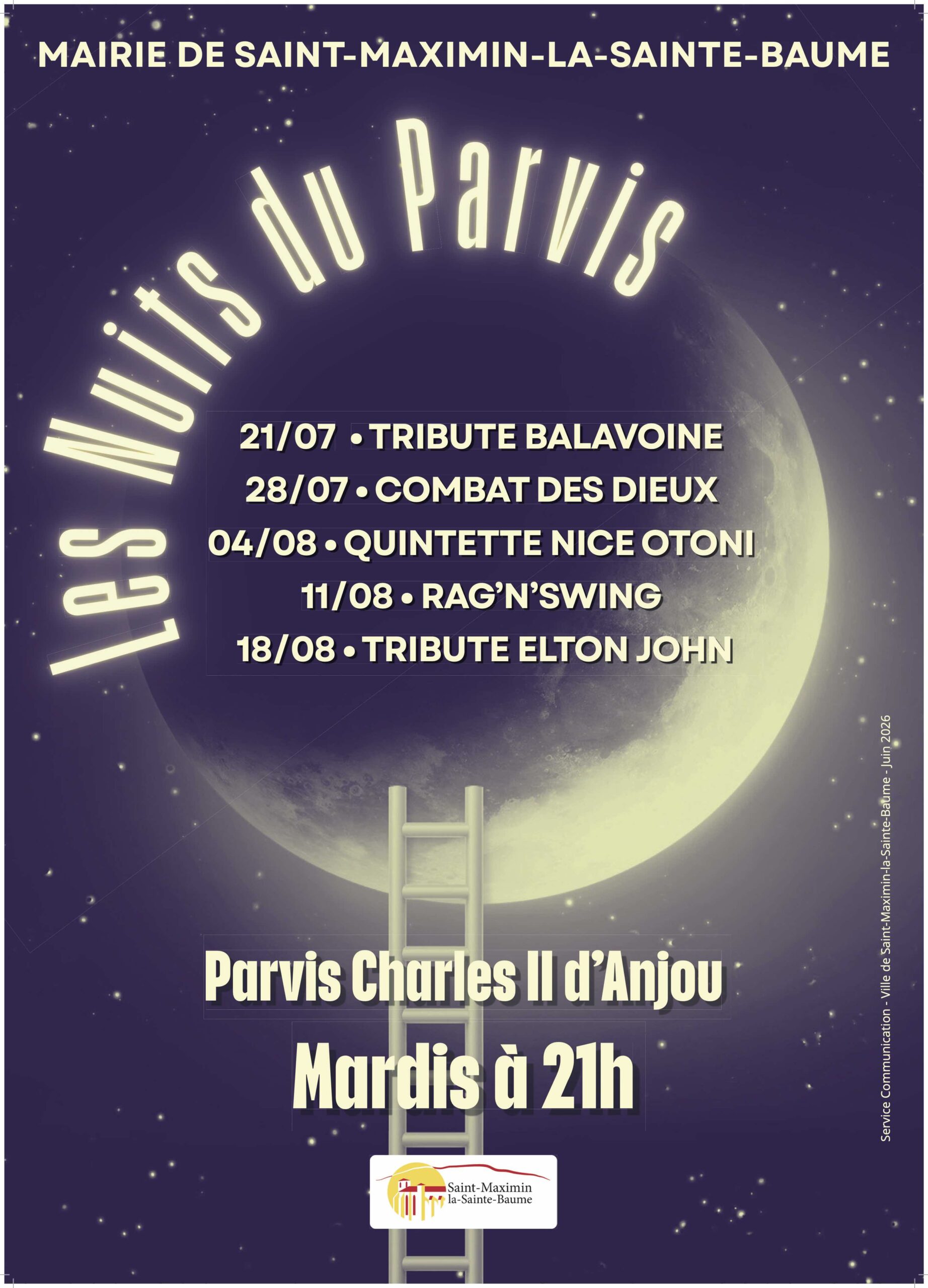 Les Nuits du Parvis @ Parvis Charles II d'Anjou