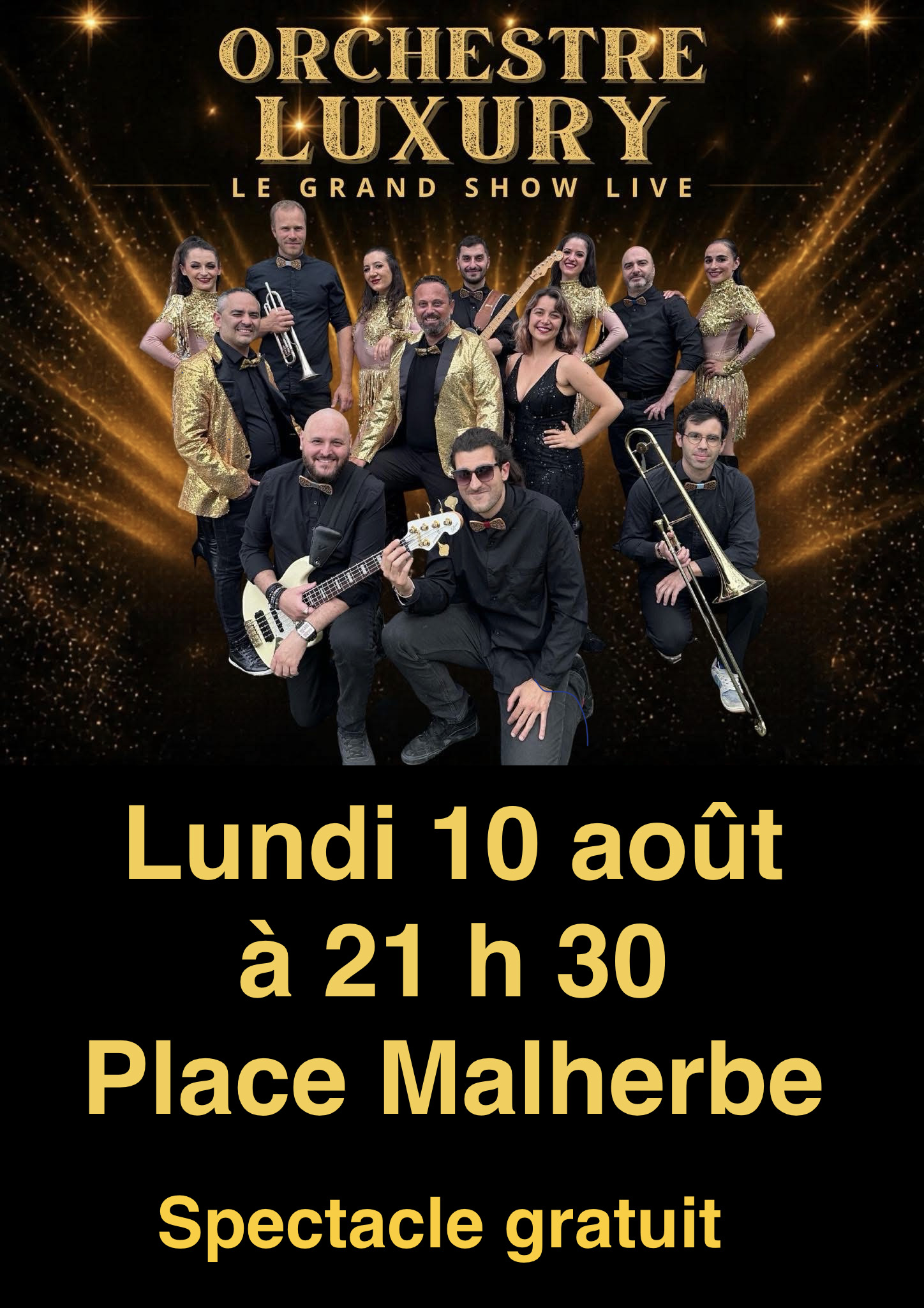 Orchestre Luxury • Le grand show live @ Place Malherbe