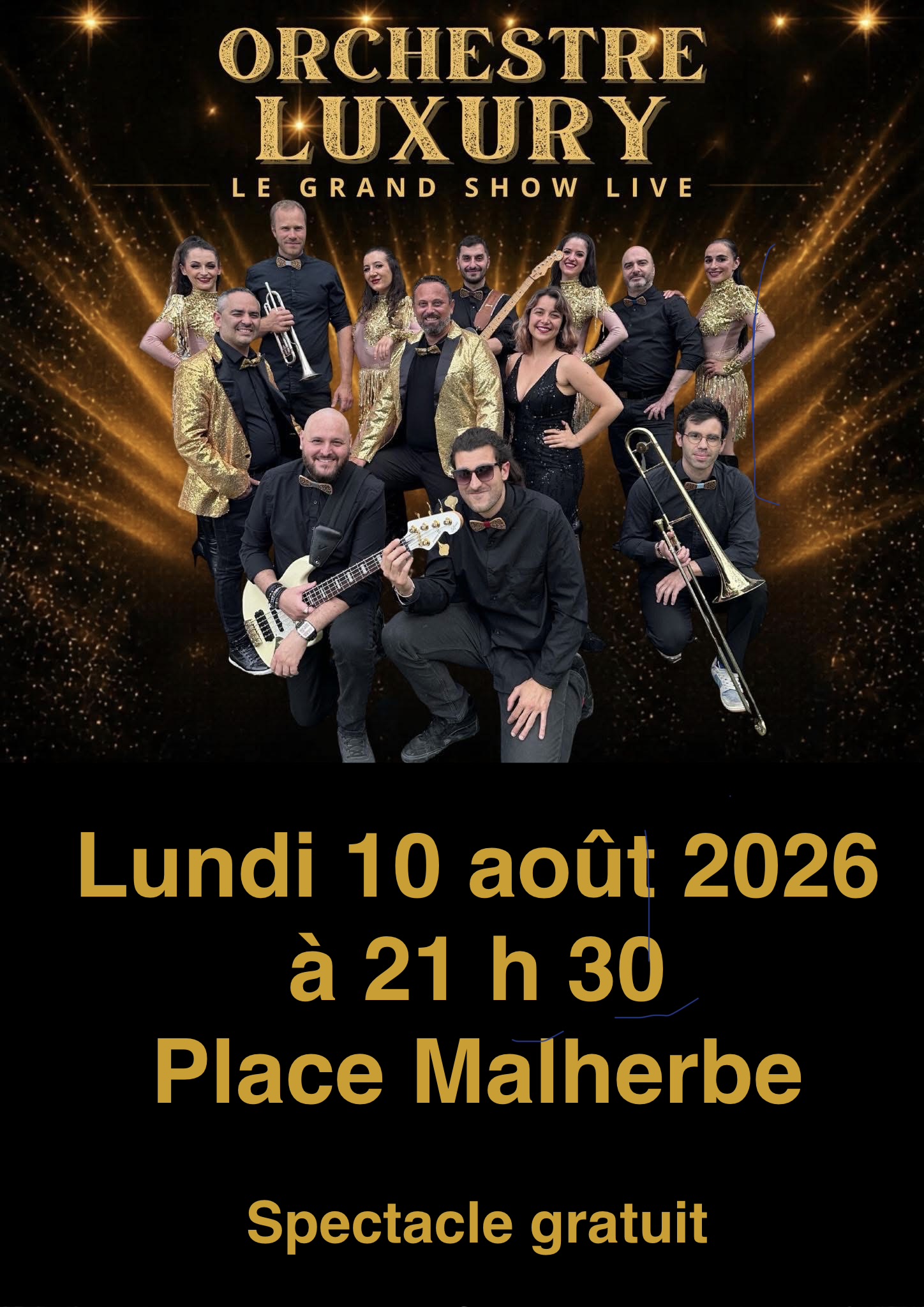 SHOW LIVE ORCHESTRE LUXURY @ Place Malherbe