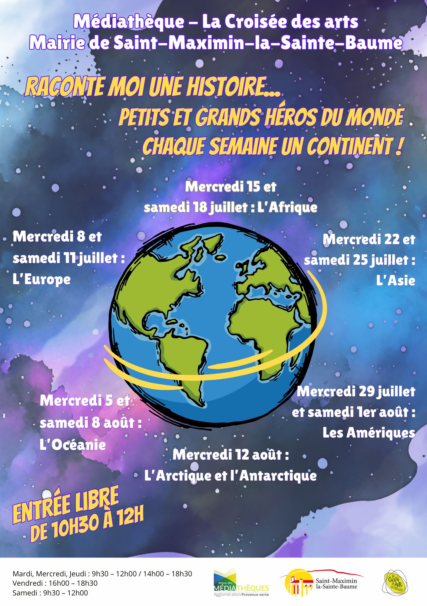 Raconte-moi une histoire...petits et grands héros du monde : L'Europe @ Médiathèque